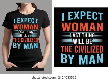 A creative T shirt design on International women's day .