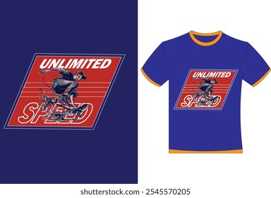 Plantilla de diseño de camiseta creativa.