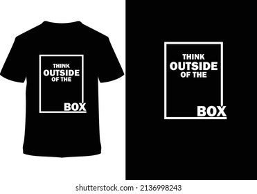 creative t shirt design.think outside of the box  t shirt design.creative t shirt design concept.outside box concept t shirt design.