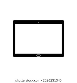 Ilustração de arte vetorial de tablet criativo.