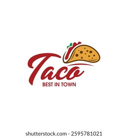 creative taco logo, badges, banners, emblem for restaurant.