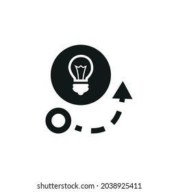 Symbol für kreative Taktiken, Vektorgrafik