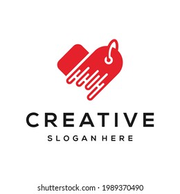 Creative tag price logo vector for retail, market, sale