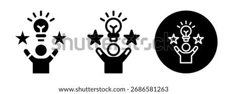 Creative Talent Icon Collection Glyph and Mixed Vector Illustration