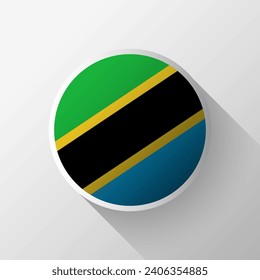 Kreative Tansania Flag Circle Badge