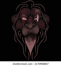 Creative taxer design made by illustration. Vector design made for t shirt  printing.