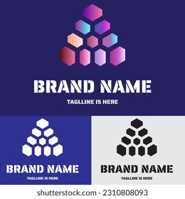 Creative t-box logo design template	
