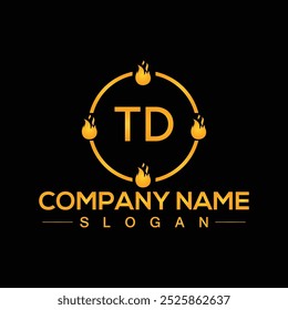 Creative TD  letter logo design for your business brands