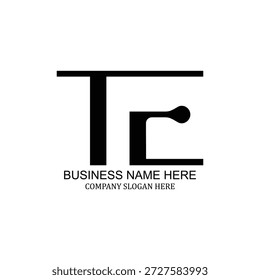 Kreatives TE-Logo-Design für moderne Marken und professionelle Unternehmen
