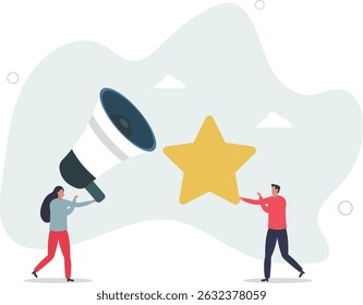 creative team working together. Business communication and collaboration.gold star as a symbol of quality. character life .