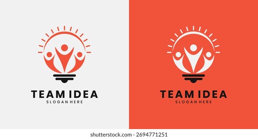 Creative teamwork logo design ideas