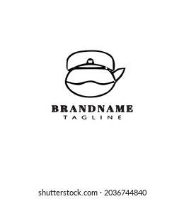 plantilla de diseño de icono de logotipo de tetera creativa vector simple