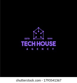 Creative tech house logo design