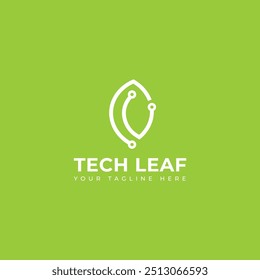 Creative Tech Leaf logo design