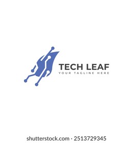 Creative Tech Leaf logo design
