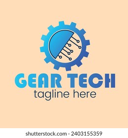 Creative  tech  logo design template