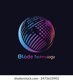Creative Tech logo, Icon, company Logo for science innovation, machine learning, medical research, new technology development, human brain health.