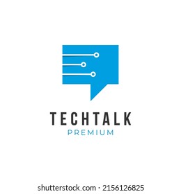 Creative Tech Talk Logo Design Template