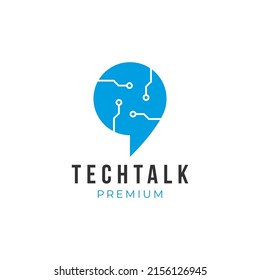 Creative Tech Talk Logo Design Template