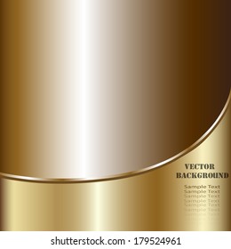 Creative technological background. Golden Abstract vector background