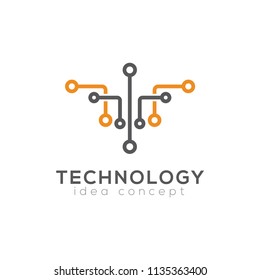Creative Technology Concept Design Logo Template