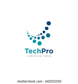 Creative Technology Concept Logo Design Template