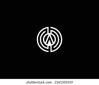 Creative Technology Letter A Logo Design Concept Vector Template Illustration.