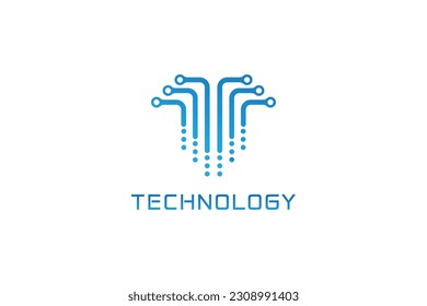 creative technology tech logo design