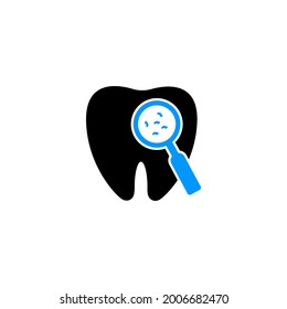 Creative teeth treatment and dental care icon