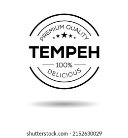 Creative (Tempeh) Logo, Tempeh Sticker, Vector Illustration.