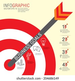 creative template with the accurate idea, can be used for info graphics and banners or posters, concept vector illustration