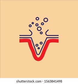 Creative template of Acne logo design.