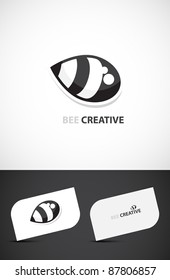 Creative template, Bee-creative concept, Vector EPS10.