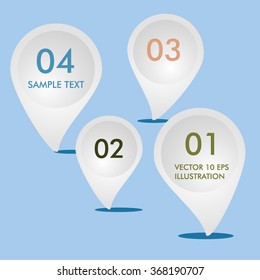 Creative template callout labels vector background. Can be use for infographics