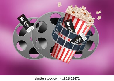 Creative template for cinema poster