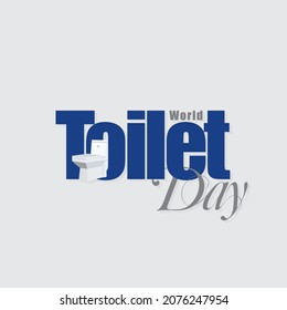 Creative Template Design for World Toilet Day. Vector of Modern Toilet. Editable Illustration.