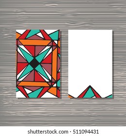 Creative template for designer, photographer or studio.  Vector editable pattern with front and back side visit cards. 