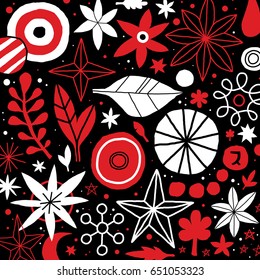 Creative template with flowers and abstract hand drawn elements. Useful for advertising, graphic design, invitations, cards and posters.