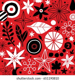 Creative template with flowers and abstract hand drawn elements. Useful for advertising, graphic design, invitations, cards and posters.