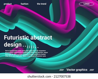 Plantilla creativa con elementos de onda de arco iris fluido. Forma líquida de onda abstracta. Concepto vectorial creativo.  Gradiente de diseño arcoiris para afiche de olas, volante.