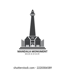 Creative Template Logo mandala Denkmal makassar