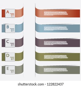 Creative Template ribbon banner / can be used for infographics / banners / concept vector illustration