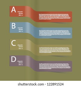 Creative Template ribbon banner / can be used for infographics / banners / concept vector illustration