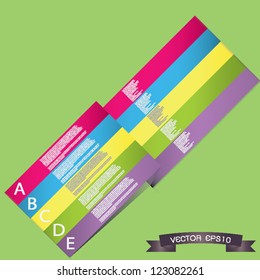 Creative Template ribbon banner / can be used for infographics / banners / concept vector illustration