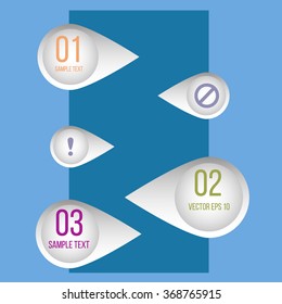 Creative template vector label or callout icon. Can be use for infographics.