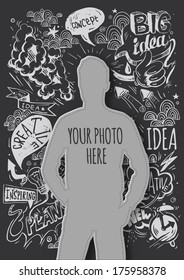 Creative template for your photo. Idea