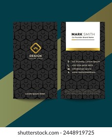 Creative Templates Business Card. Balck and Gold Business Cards. Professional and elegant abstract card templates perfect for your company and job title. vector design templates. clean business cards.