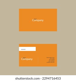 Creative Templates Business Card. orange Business Cards. Professional and elegant abstract card templates perfect for your company and job title. vector design templates. clean business cards.