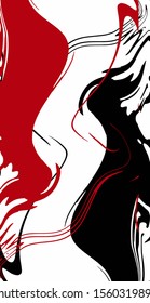 Creative templates with paint design. EPS10 vector.