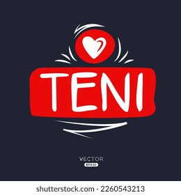 Creative (Teni city) love design.